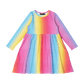 Rock Your Kid Rainbow Long Sleeve Dress