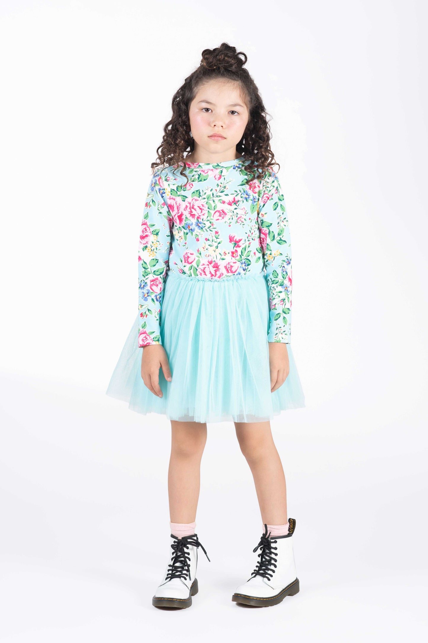 Rock Your Kid Garden Circus Dress Blue