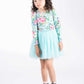 Rock Your Kid Garden Circus Dress Blue