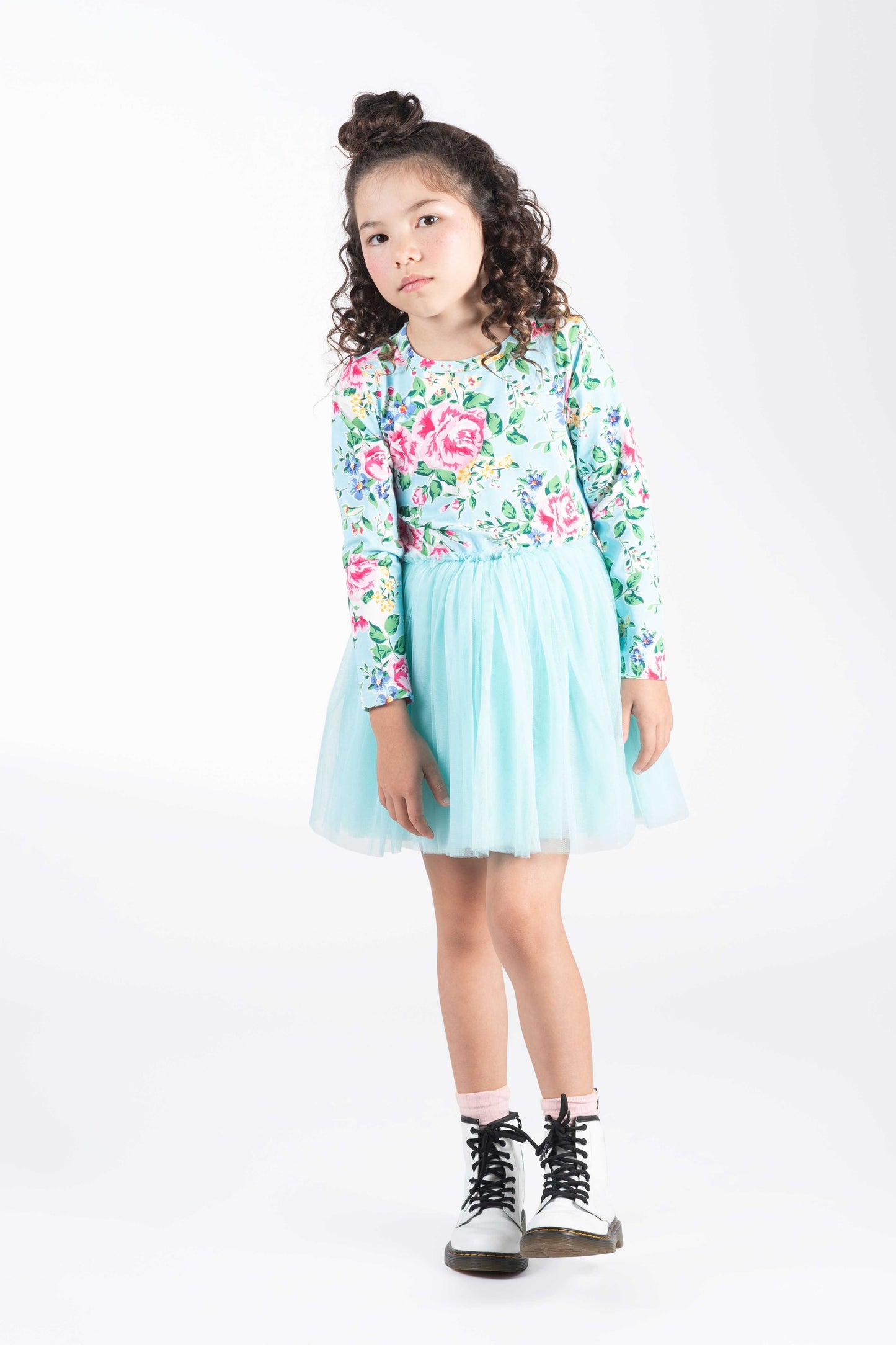 Rock Your Kid Garden Circus Dress Blue