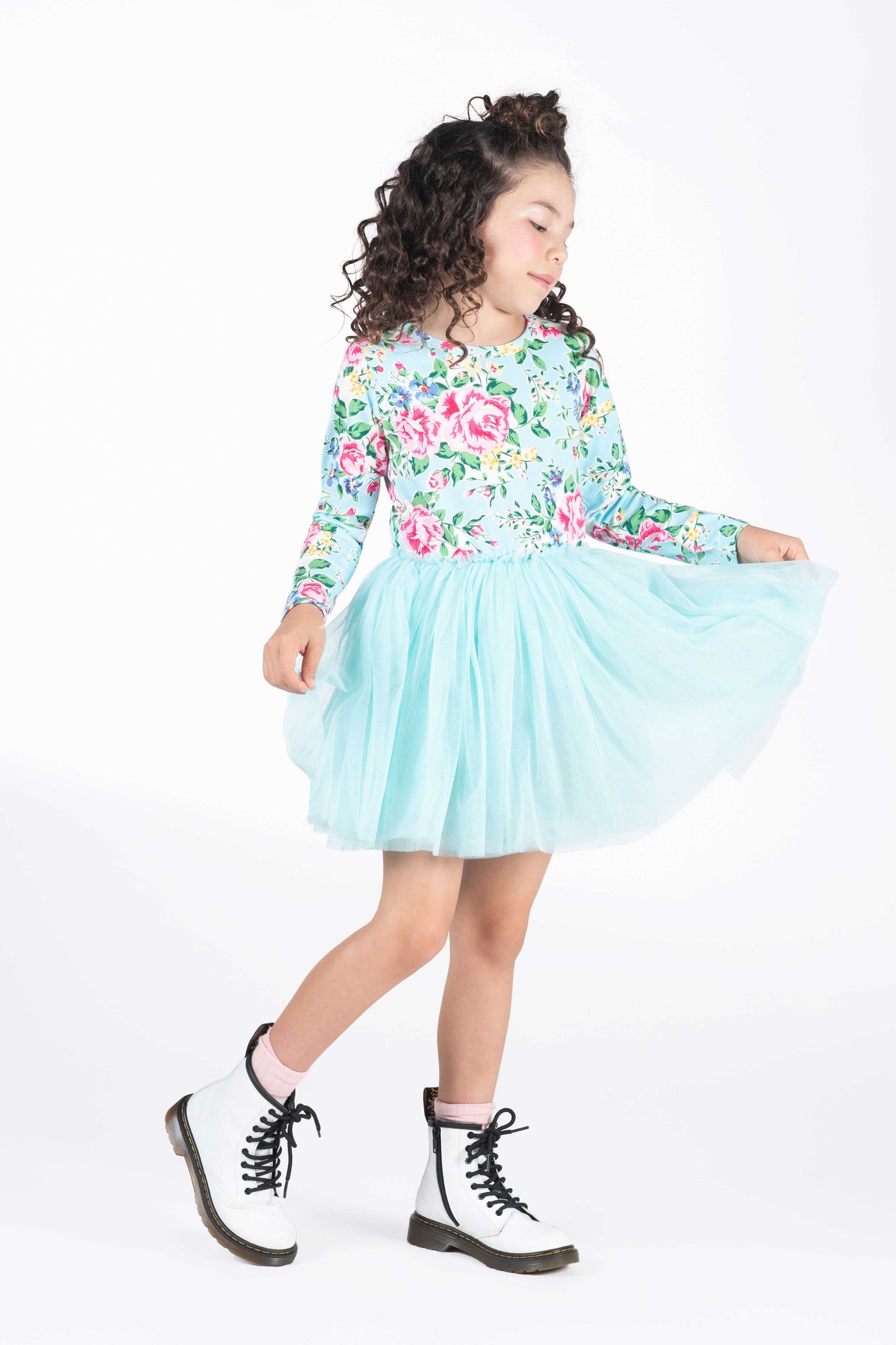 Rock Your Kid Garden Circus Dress Blue