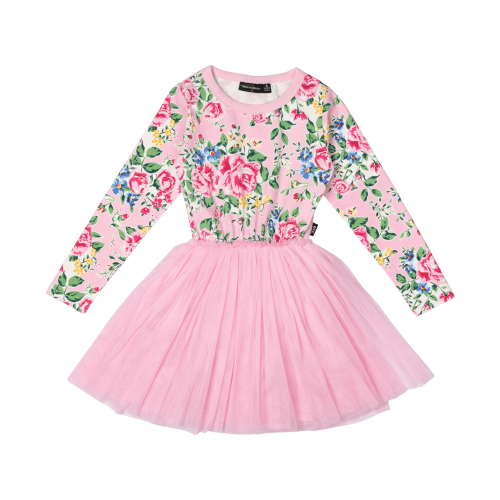 Rock Your Kid Garden Circus Dress Pink