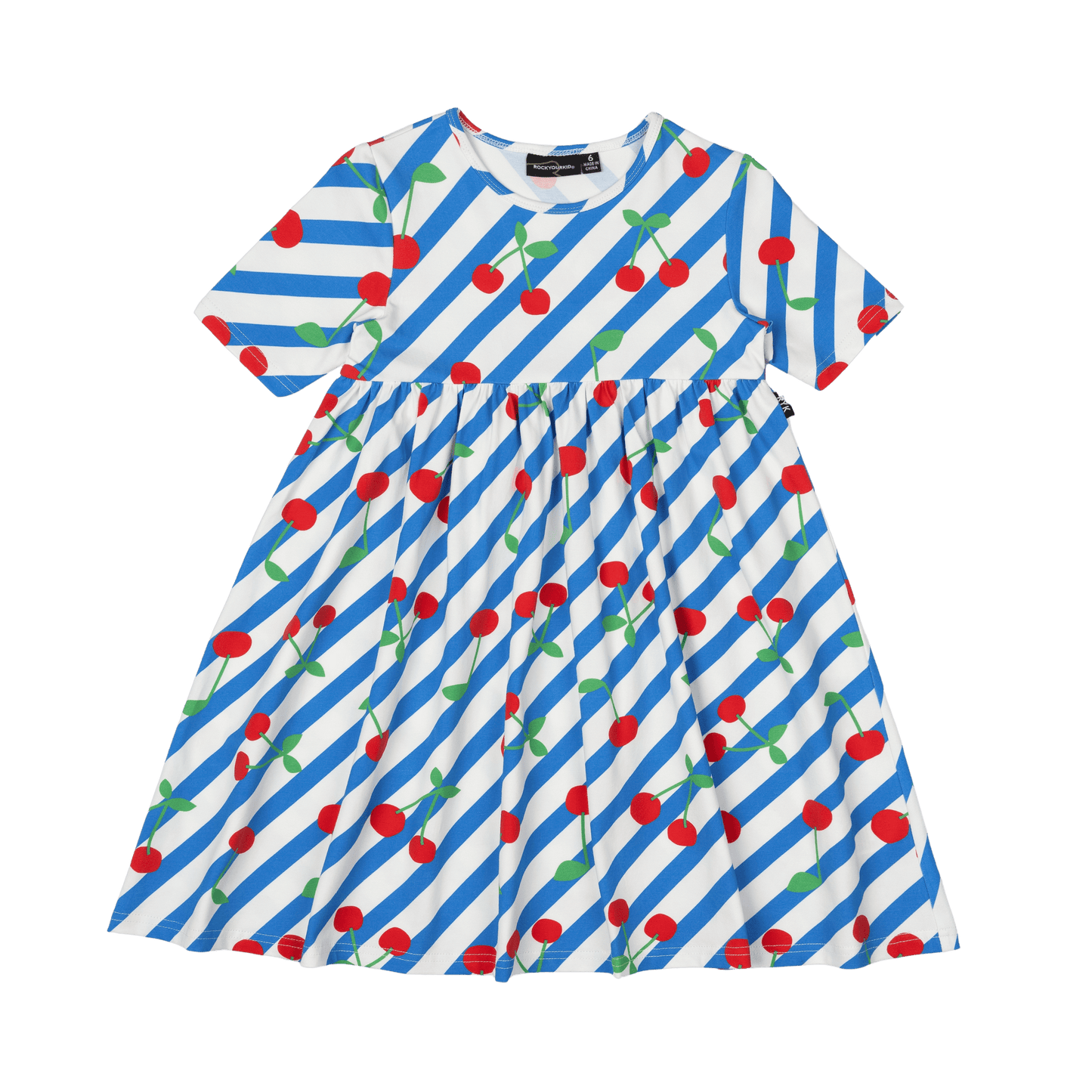 Rock Your Kid Cherry Stripes Dress