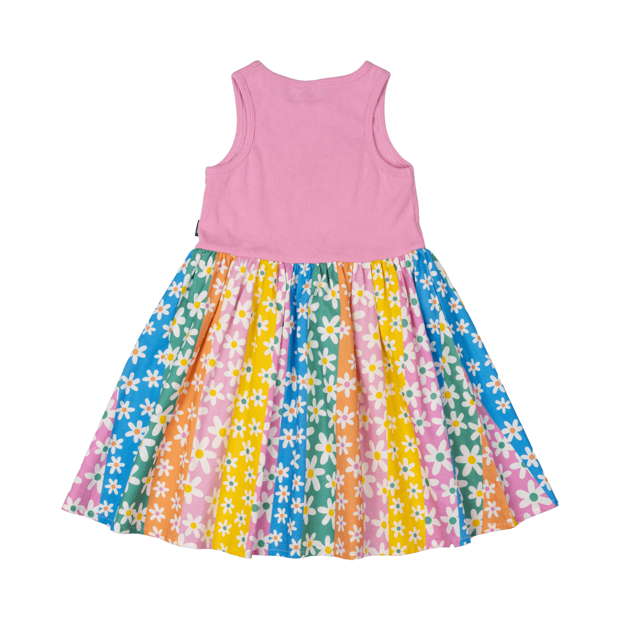 Rock Your Kid Floral Stripes Singlet Dress