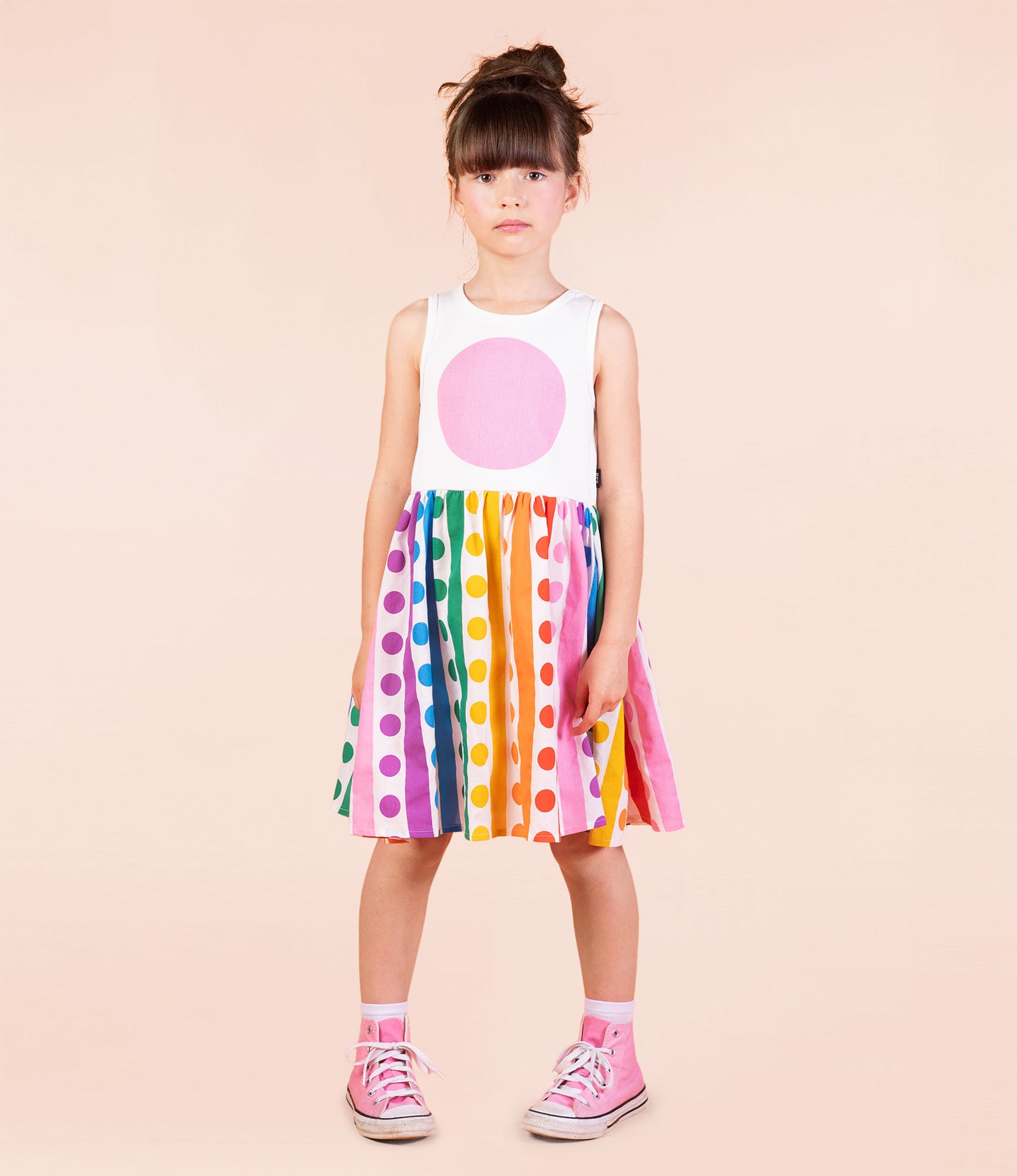 Rock Your Kid Rainbow Drops Singlet Dress