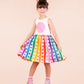 Rock Your Kid Rainbow Drops Singlet Dress