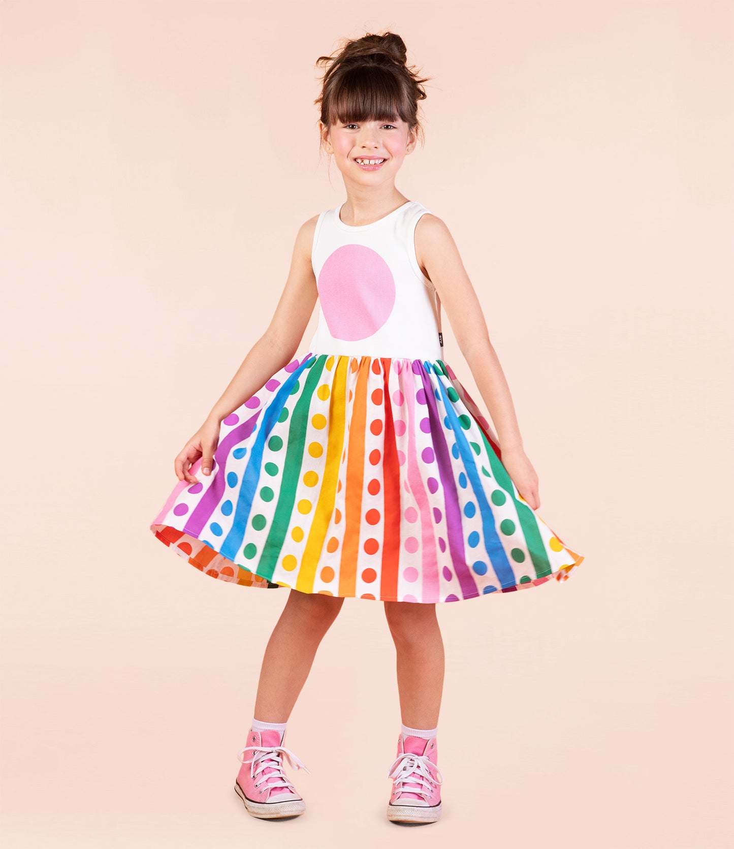 Rock Your Kid Rainbow Drops Singlet Dress