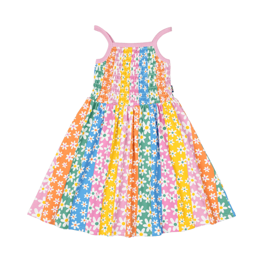 Rock Your Kid Floral Stripes Sun Dress