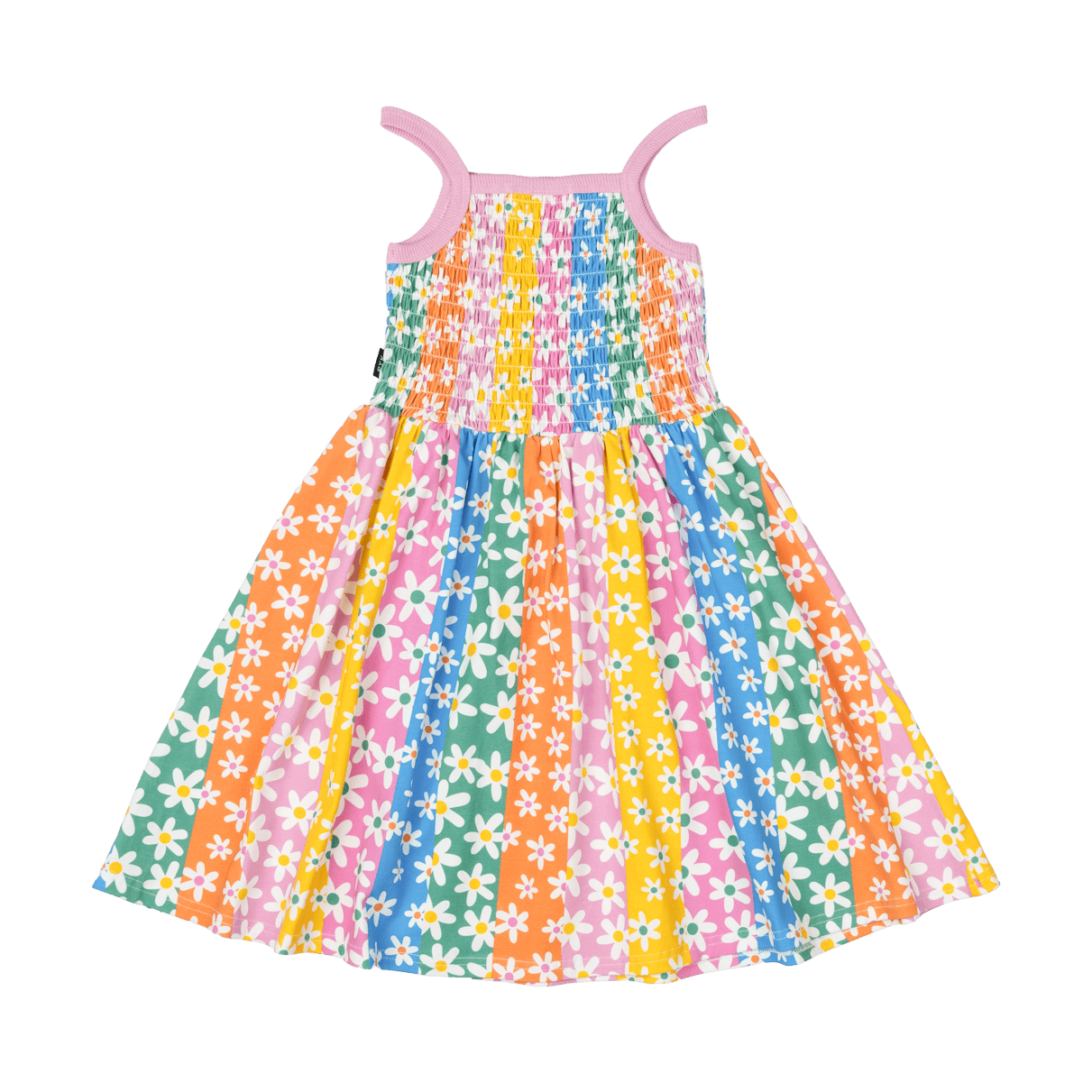 Rock Your Kid Floral Stripes Sun Dress