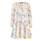 Rock Your Kid Unicorn Flags Long Sleeve Waisted Dress