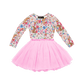 Rock Your Kid Ditsy Bunny Long Sleeve Circus Dress