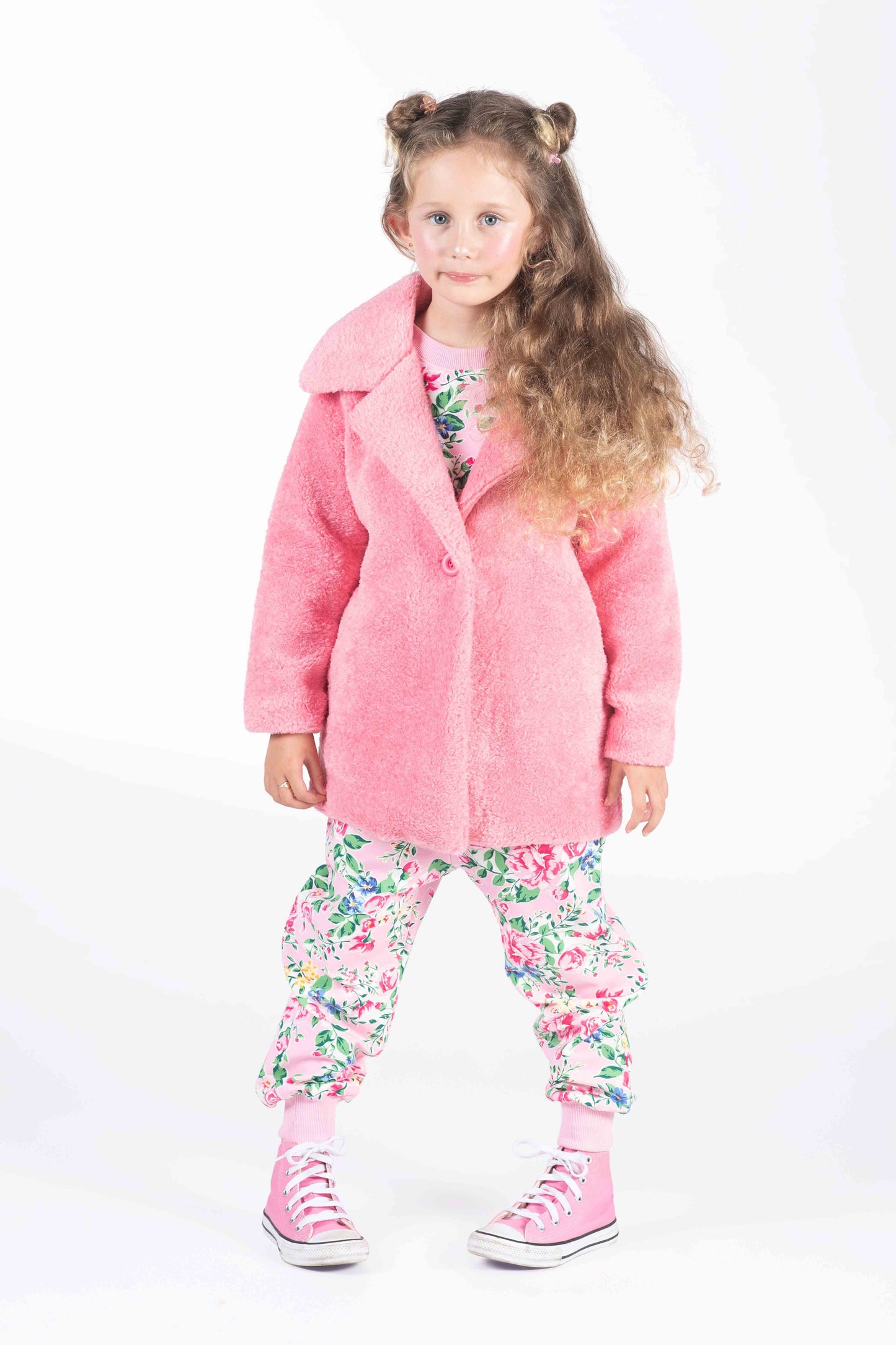 Rock Your Kid Faux Sherpa Jacket Pink