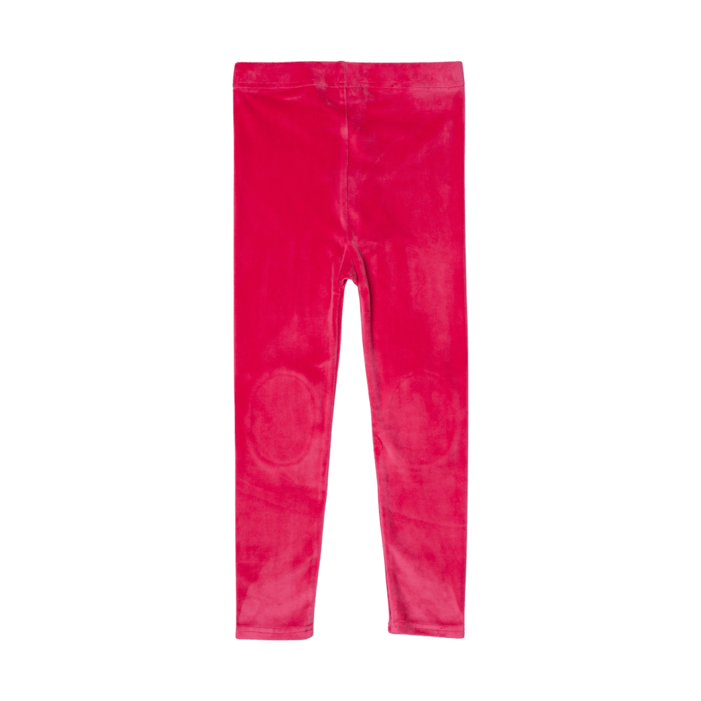 Rock Your Kid Velvet Knee Patch Tights Pink