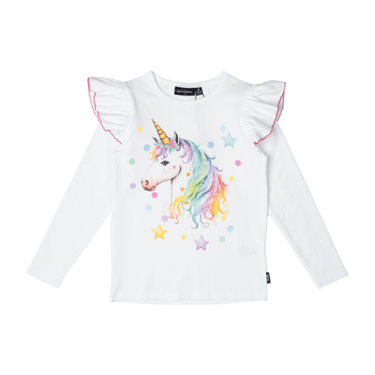 Rock Your Kid Unicorn Long Sleeve Tee