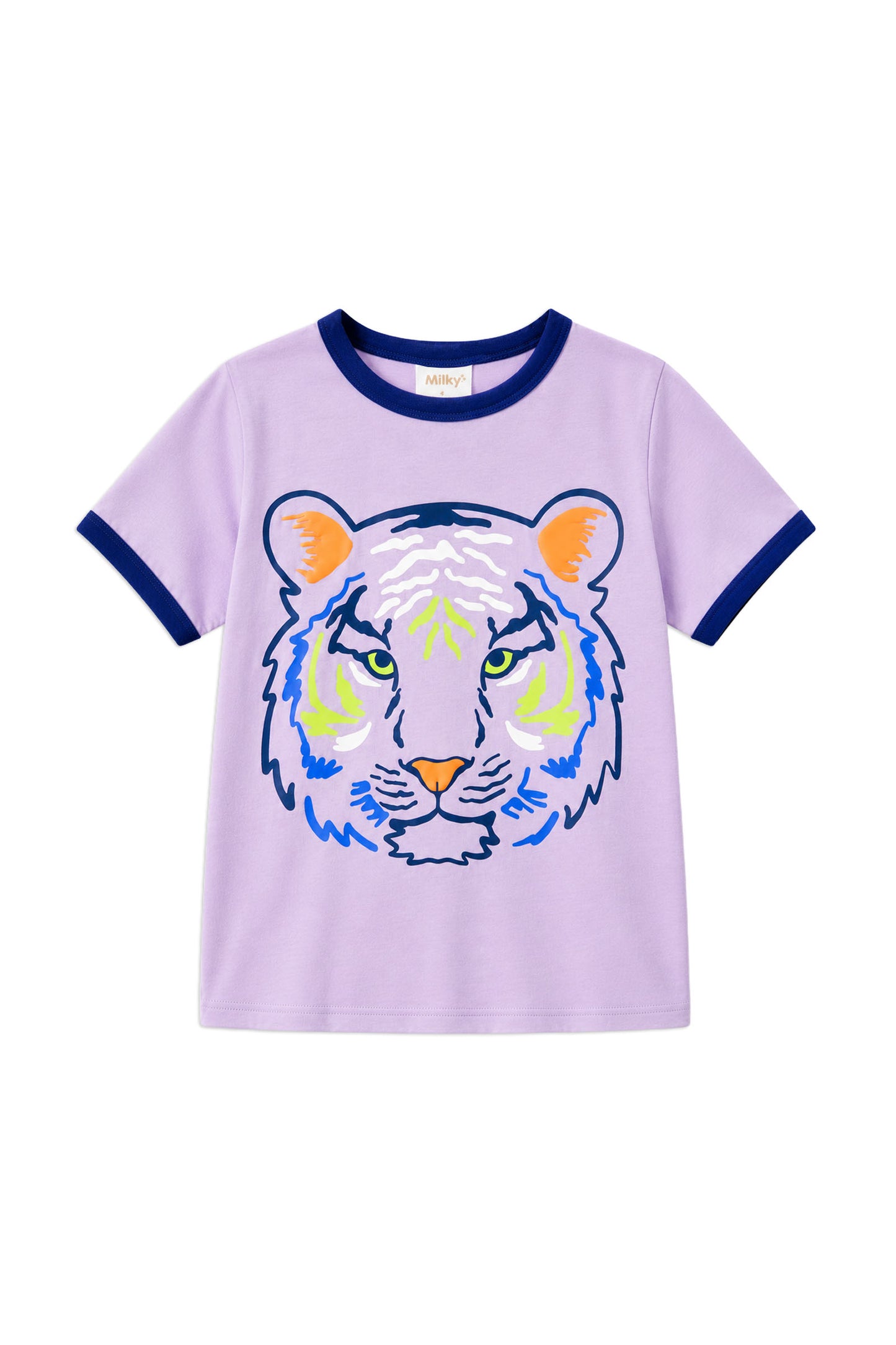 Milky Tiger Tee Purple