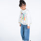 Rock Your Kid Unicorn Tulle Sleeve Sweatshirt