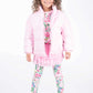 Rock Your Kid Pink Padded Jacket With Lining