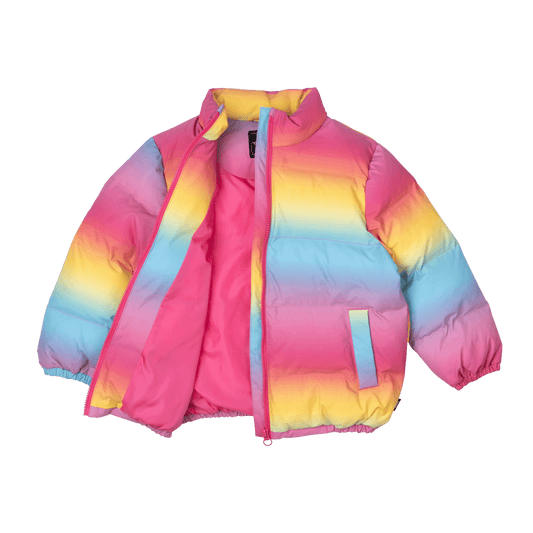 Rock Your Kid Rainbow Padded Jacket With Lining