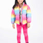 Rock Your Kid Rainbow Padded Jacket With Lining