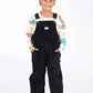 Rock Your Kid Cord Overalls Black