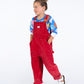 Rock Your Kid Red Cord Overalls