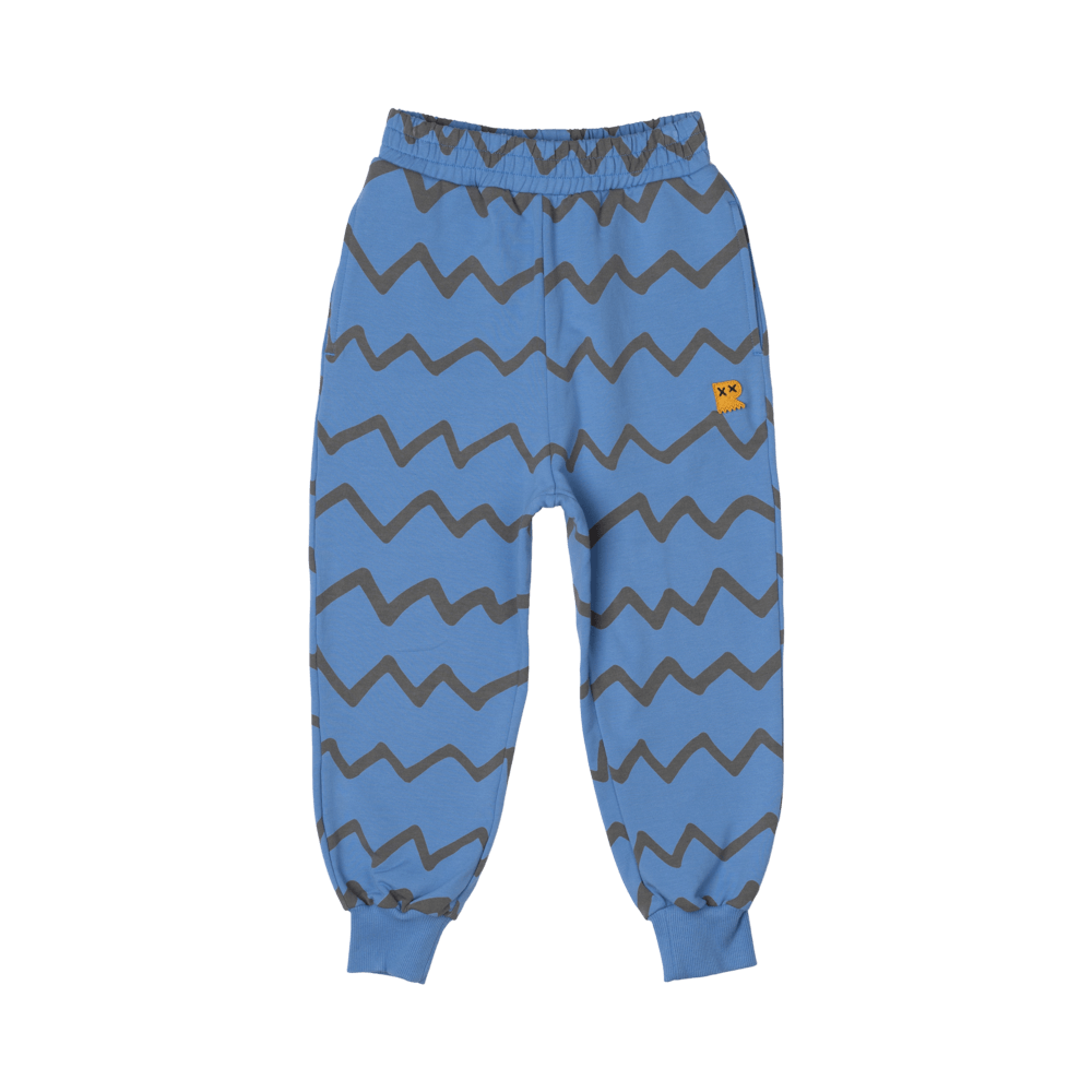 Rock Your Kid Zig Zag Track Pants Blue