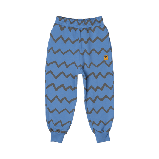 Rock Your Kid Zig Zag Track Pants Blue