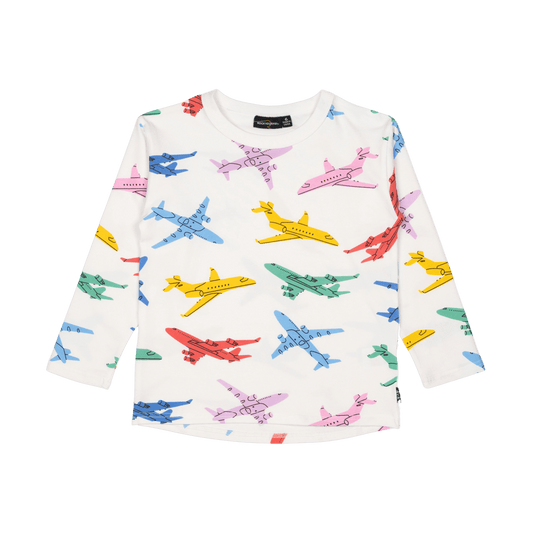 Rock Your Kid Big Jet Plane Long Sleeve Tee