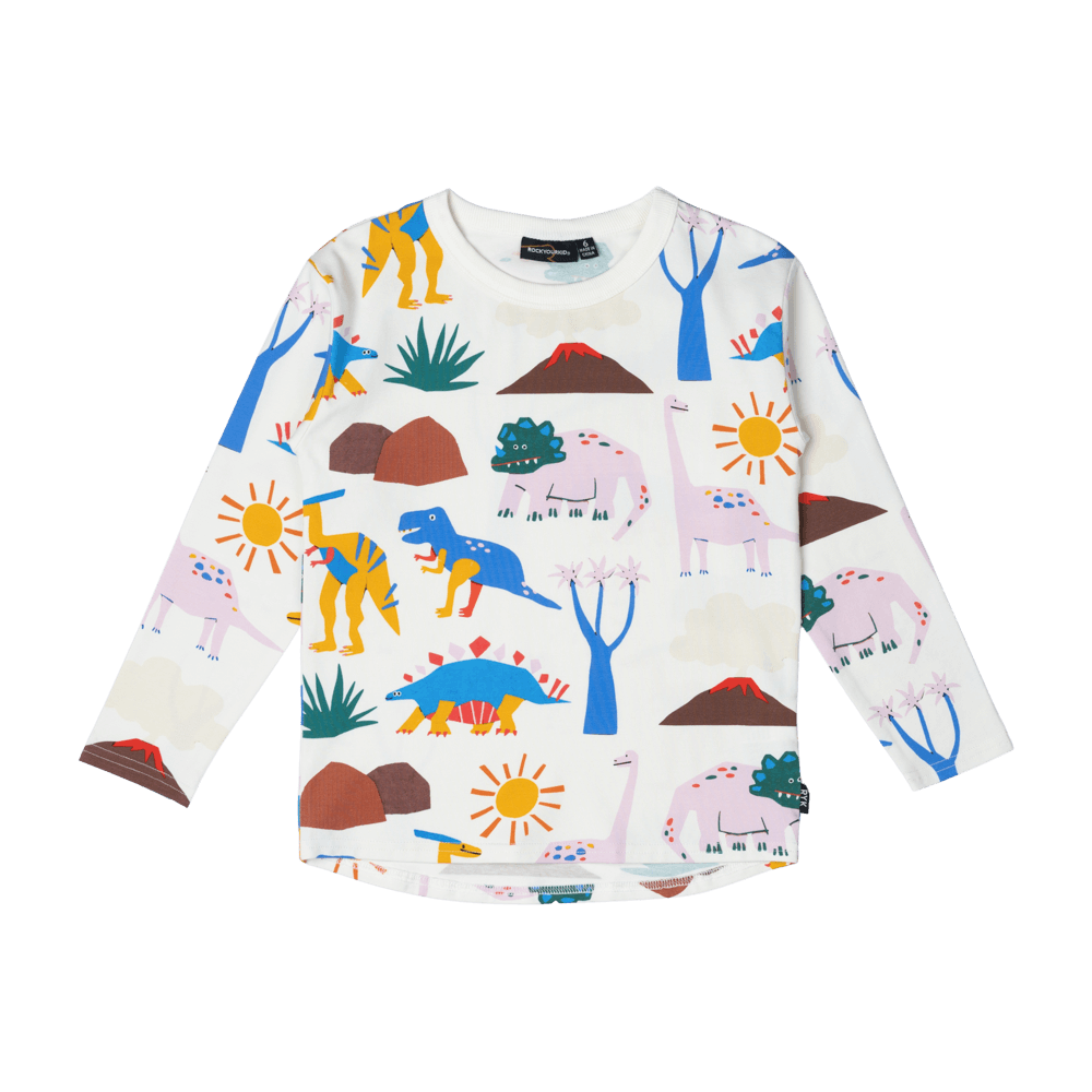 Rock Your Kid Dino Sun Long Sleeve Tee