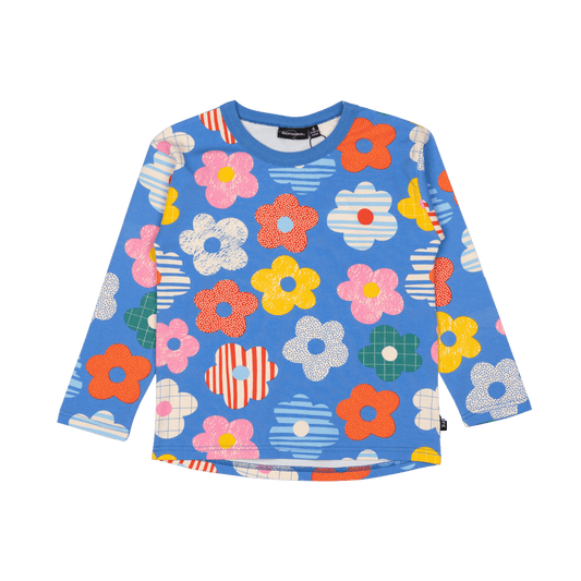 Rock Your Kid Happy Flowers Long Sleeve Tee