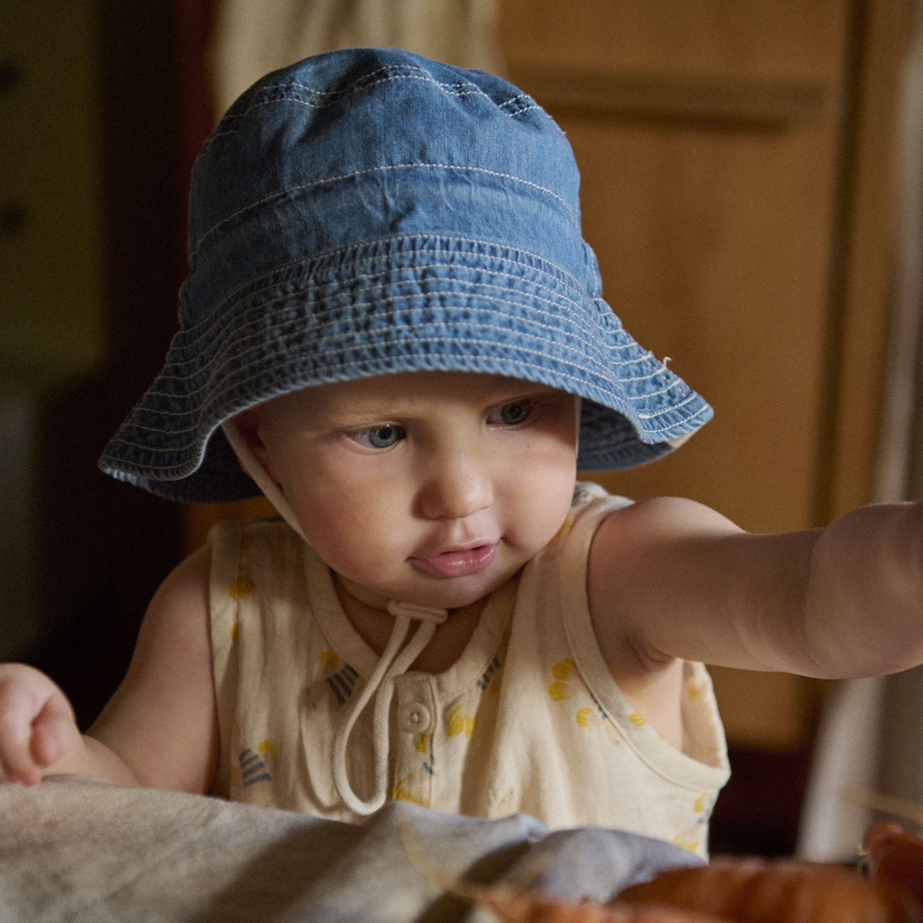 Nature Baby Bucket Sunhat Chambray Sky