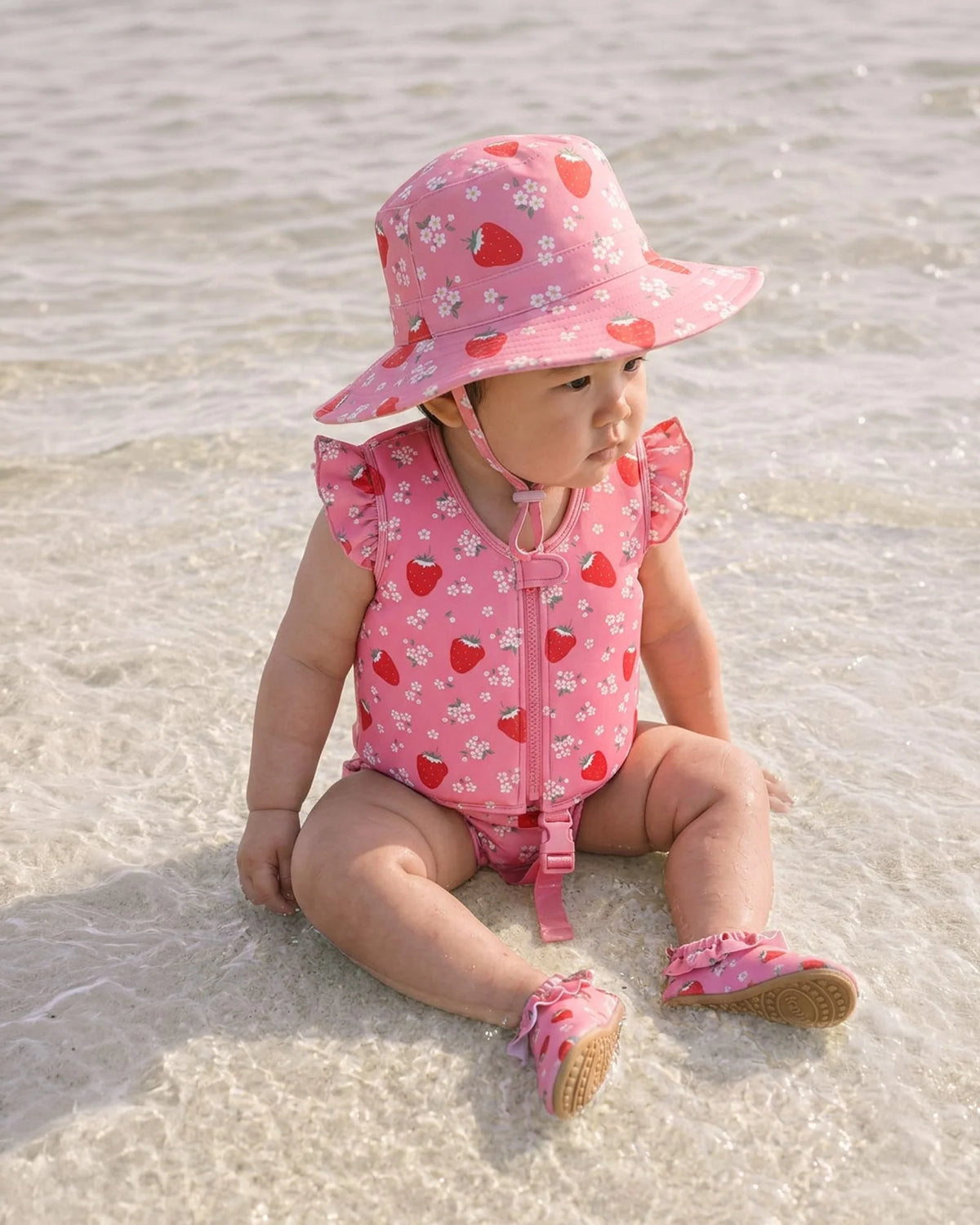 Toshi Swim Float Vest Twinkle Strawberry