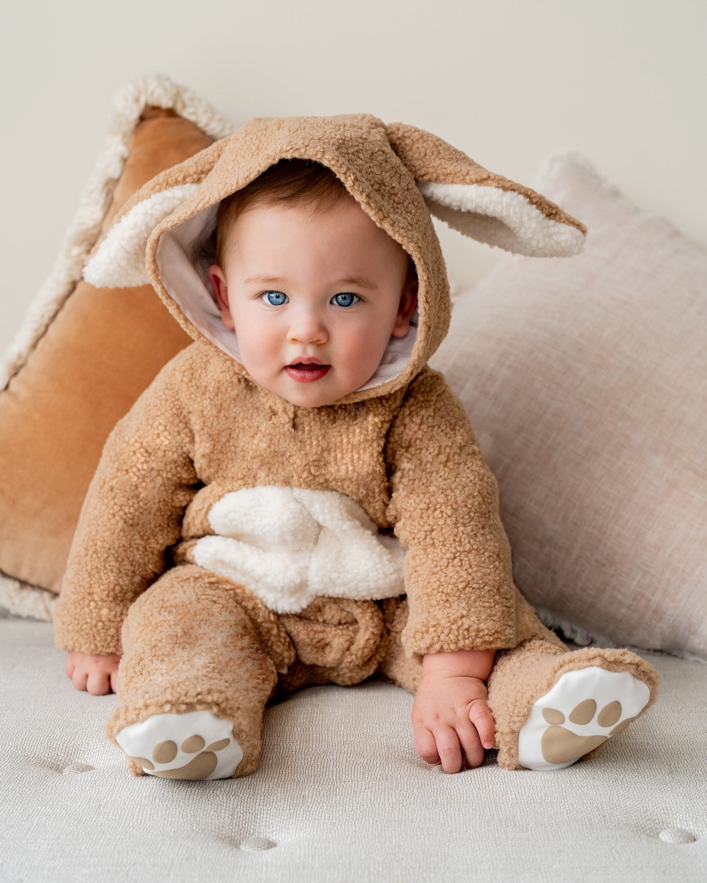 Minihaha Baby Latte Sherpa Bunny Onesie