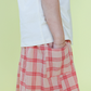 Grown Woven Stripe Skirt Tomato