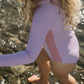 Grown Zip Long Sleeve One Piece Lilac