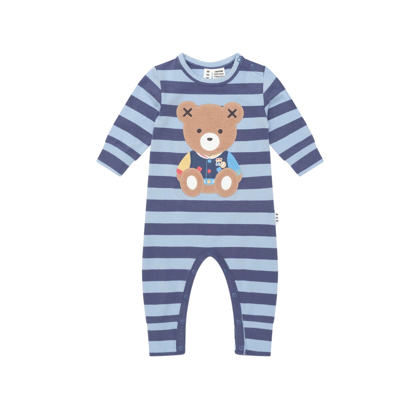 Huxbaby College Hux Blue Stripe Romper