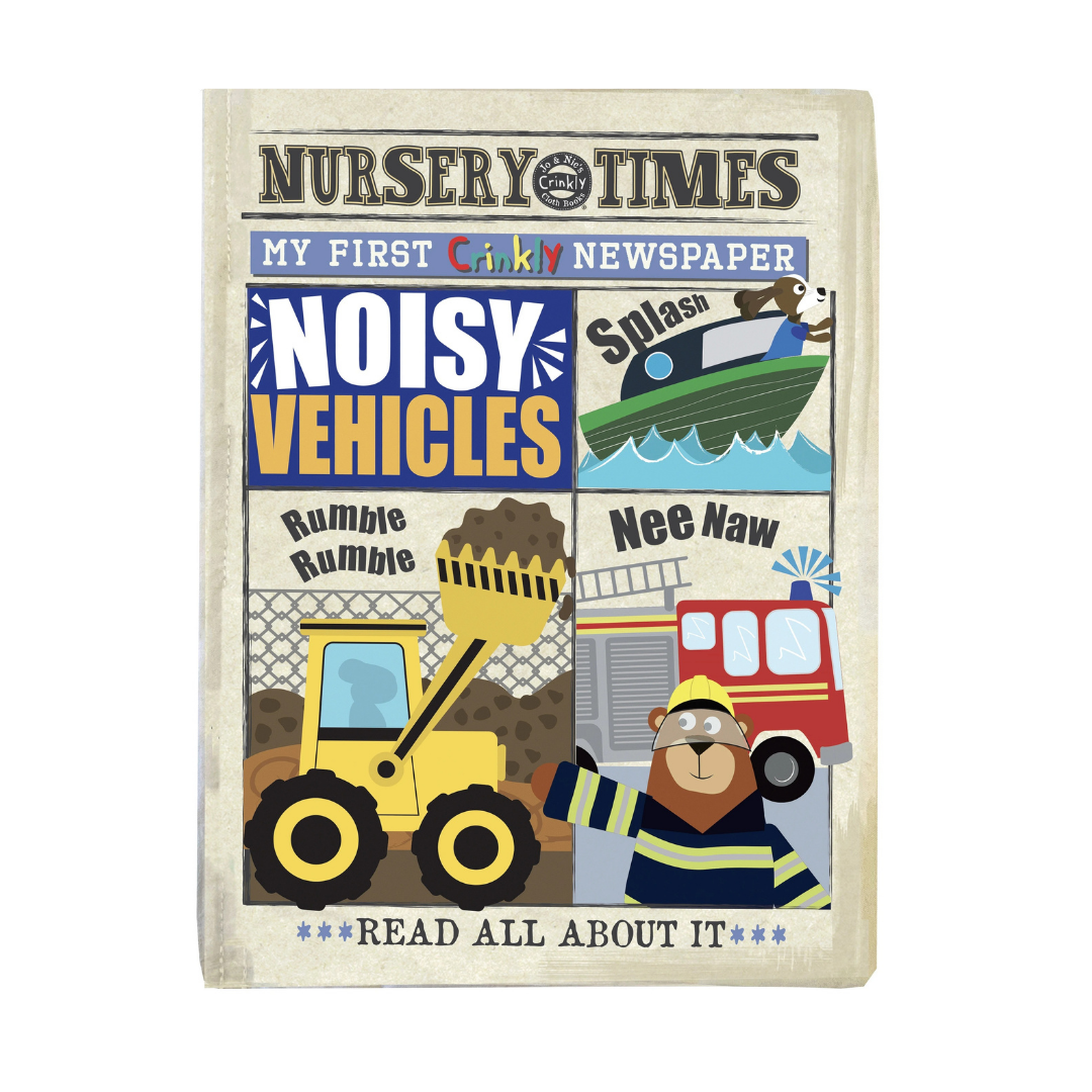Crinkly Cloth Book Noisy Vehicles