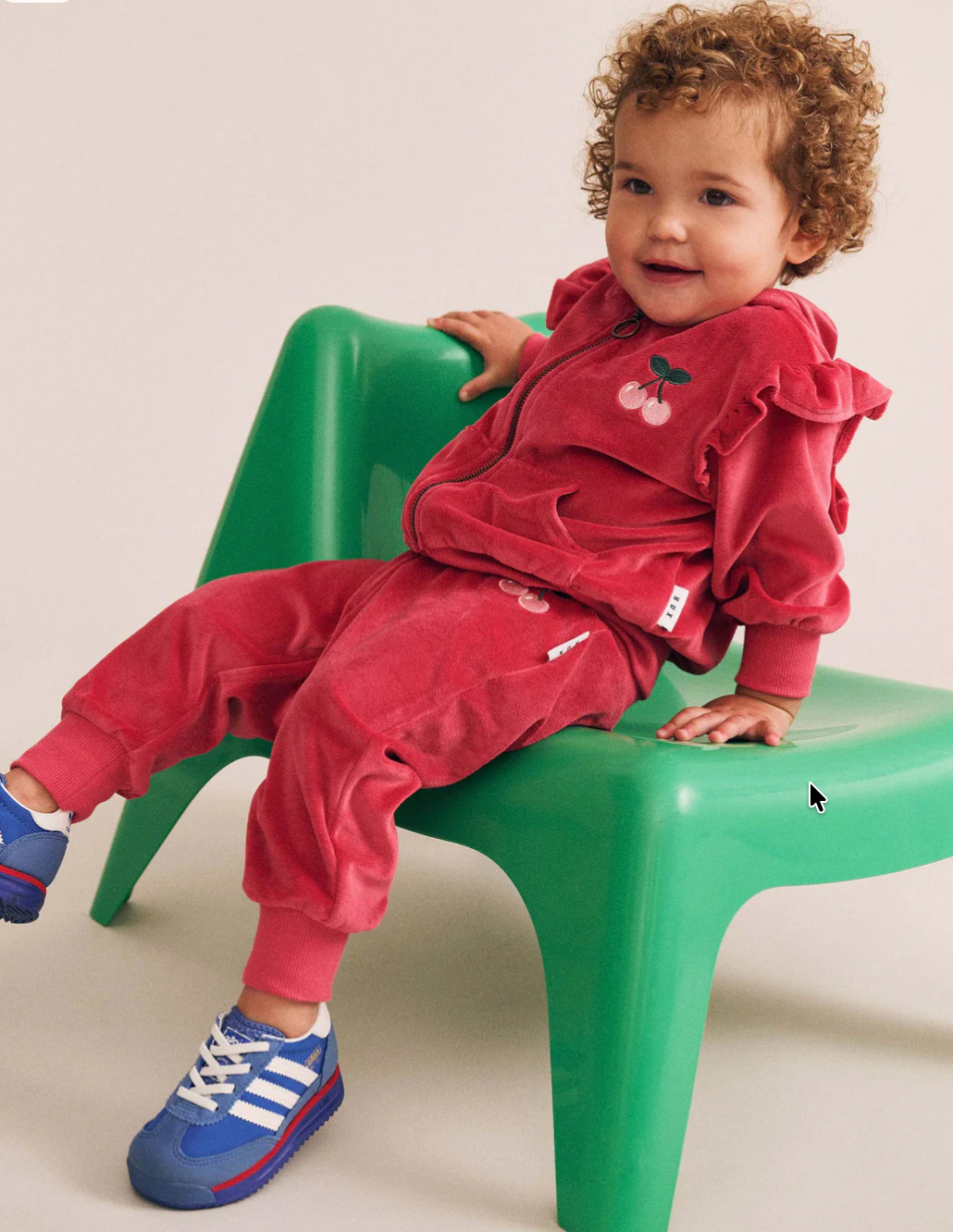 Huxbaby Very Cherry Velour Trackpant