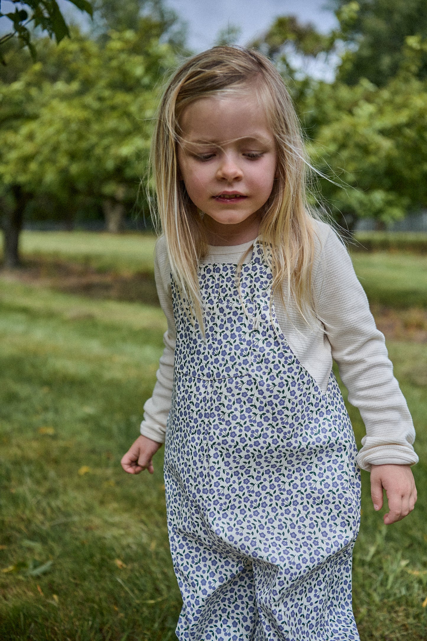 Nature Baby Splash Overalls Briarwood Heron Print