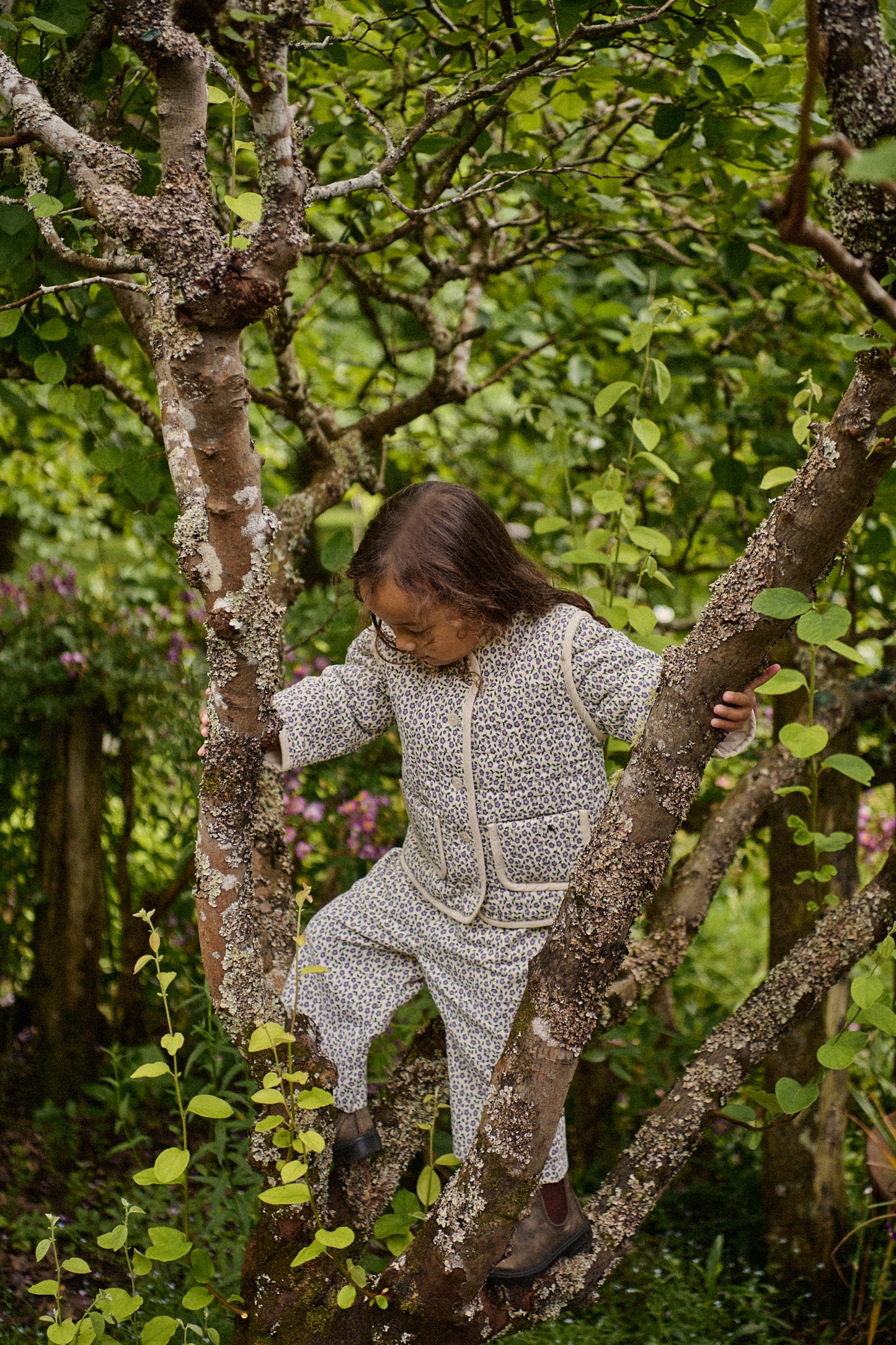 Nature Baby Pippin Pants Briarwood Heron Print