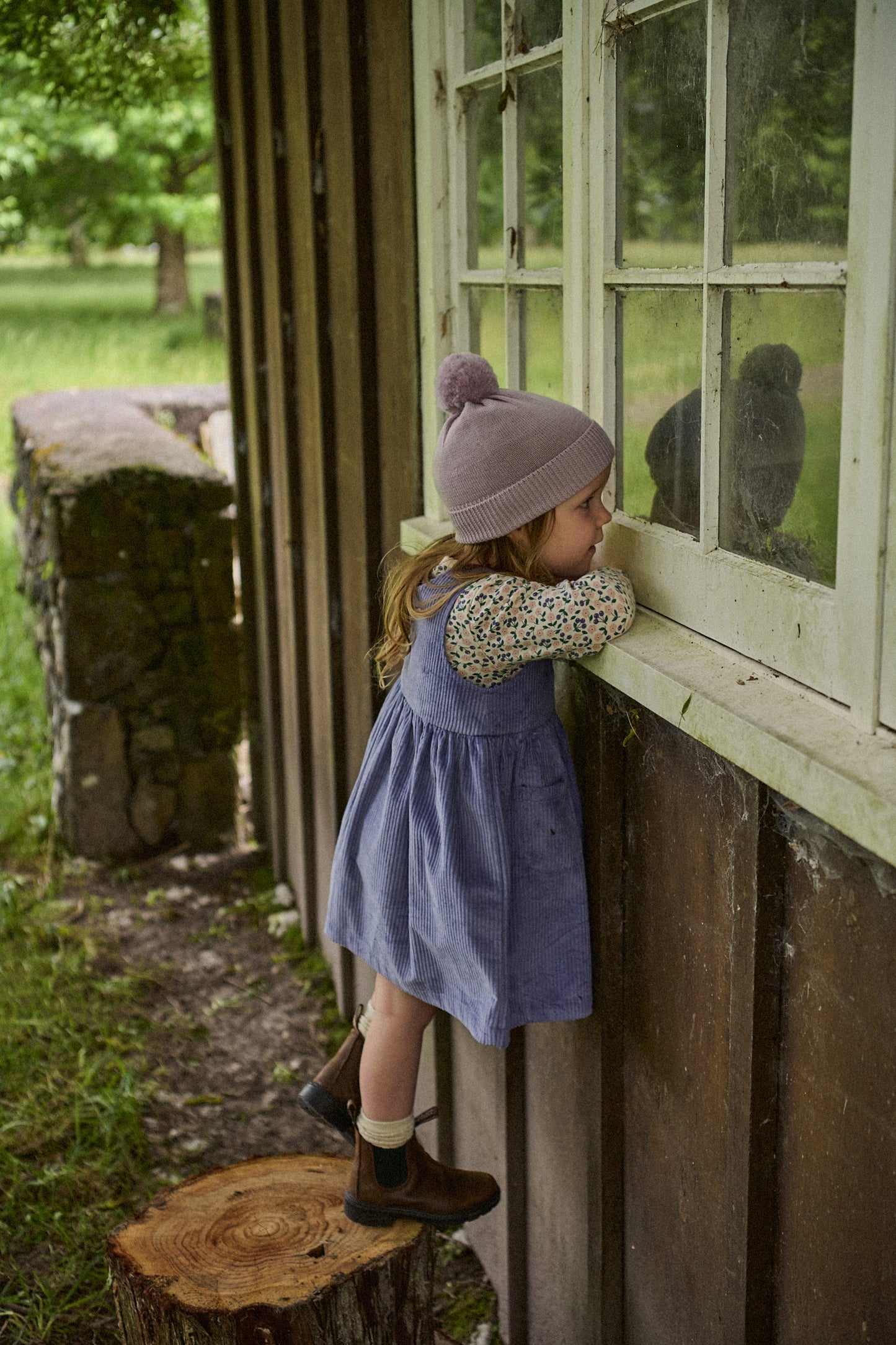 Nature Baby Amelia Pinafore Heron