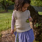 Nature Baby Walter Vest Oatmeal Marl Cable Knit