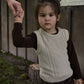 Nature Baby Walter Vest Oatmeal Marl Cable Knit