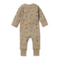Wilson & Frenchy Organic Rib Zipsuit with Feet Summer Days