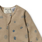 Wilson & Frenchy Organic Rib Zipsuit with Feet Summer Days
