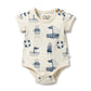 Wilson & Frenchy Organic Bodysuit Nautical Bear