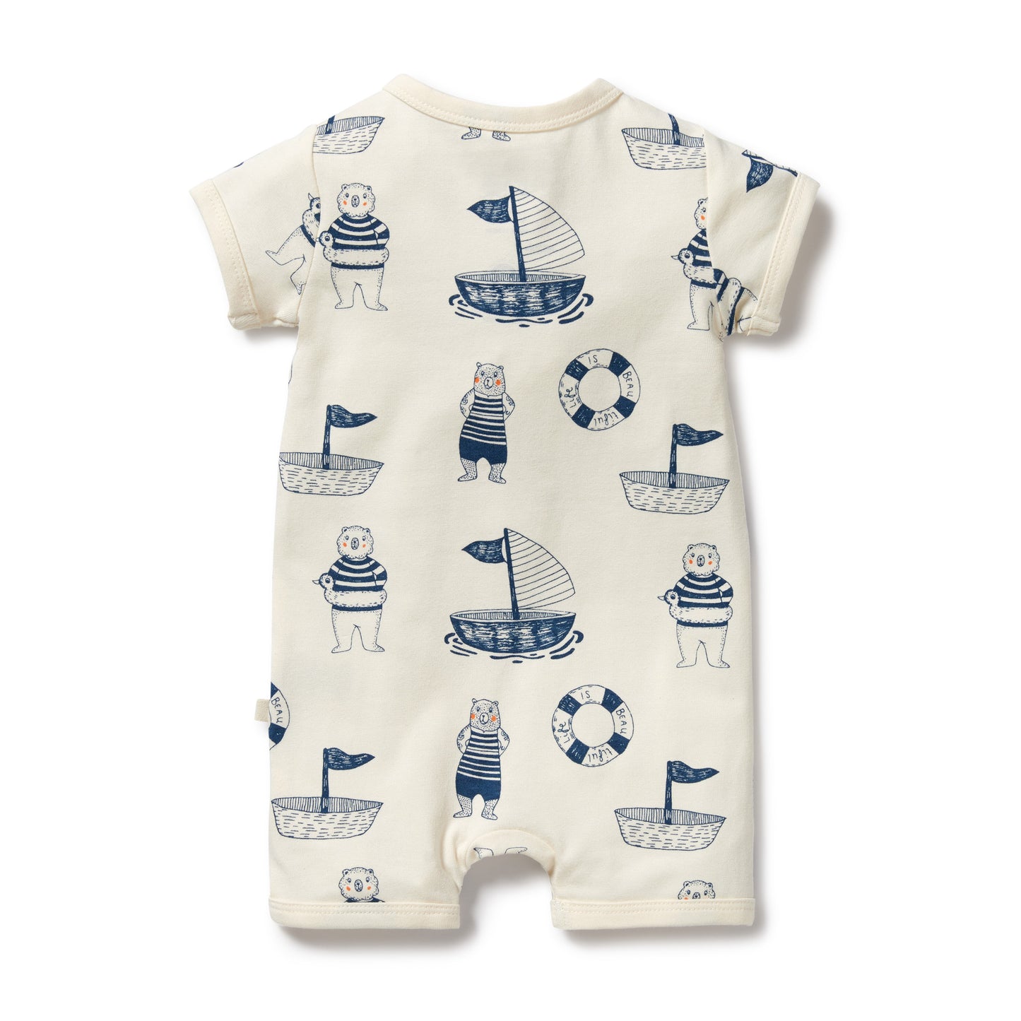 Wilson & Frenchy Organic Boyleg Zipsuit Nautical Bear