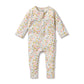 Wilson & Frenchy Organic Zipsuit With Feet Ava Floral