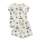 Wilson & Frenchy Organic Short Sleeved Pyjamas Nautical Bear