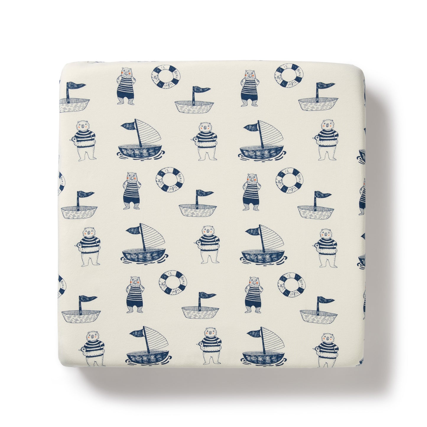 Wilson & Frenchy Organic Cot Sheet Nautical Bear